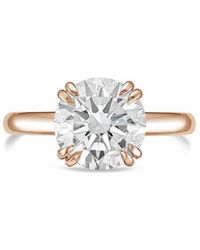 Diana M. Jewels - Diana M. 18K Rose 10.00 Ct. Tw. Lab-Grown Diamond Solitaire Ring - Lyst