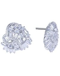 Suzy Levian CZ Jewelry - Suzy Levian Cz Large Cluster Heart Earrings - Lyst