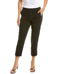 Vince - Check Plaid Wool & Cashmere-blend Easy Pant - Lyst