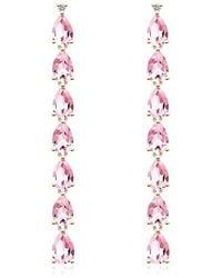 Nina Zhou Jewelry - 14K 5.64 Ct. Tw. Diamond & Morganite Drop Earrings - Lyst
