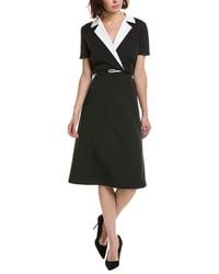 Pascale La Mode - Contrast Collar A-Line Dress - Lyst