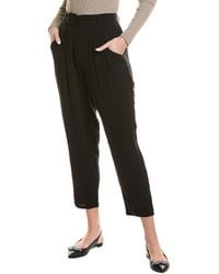 Eileen Fisher - Taper Silk Ankle Pant - Lyst