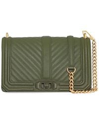 Rebecca Minkoff - Chevron Quilted Love Leather Crossbody - Lyst
