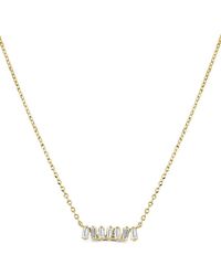 Sabrina Designs - 14K 0.18 Ct. Tw. Diamond Bar Necklace - Lyst
