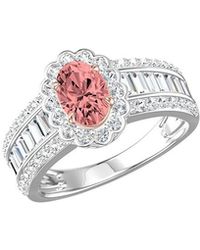 Lab Grown Diamonds - 14K 2.25 Ct. Tw. Lab-Grown Diamond Halo Engagement Ring - Lyst