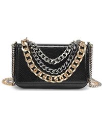 Tiffany & Fred Paris - Luxe Chain Leather Messenger Bag - Lyst