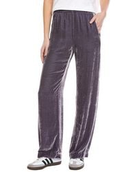Velvet By Graham & Spencer - Sorine Velvet Silk-Blend Pant - Lyst