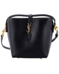 Saint Laurent - Leather Le 37 Bucket Bag Mini (Authentic Pre-Loved) - Lyst