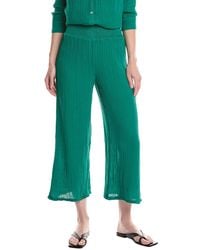 Michael Stars - Medina Smocked Waist Cropped Pant - Lyst