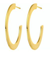 Rachel Glauber - 14k Plated Open Hoops - Lyst