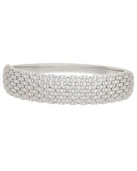 Juvell - 18K Plated Cz Bangle Bracelet - Lyst