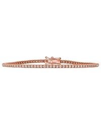 Forever Creations Signature - Forever Creations 14K Rose 2.00 Ct. Tw. Lab Grown Diamond Tennis Bracelet - Lyst