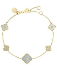 Effy Fine Jewelry - 14K 0.20 Ct. Tw. Diamond & 10,7.5Mm Pearl Bracelet - Lyst