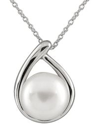 Splendid - Rhodium Over Silver 10-11mm Pearl Pendant - Lyst
