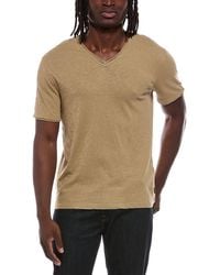 John Varvatos - Miles Slub V-Neck Shirt - Lyst
