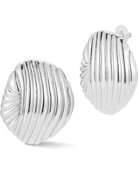 Glaze Jewelry - Plated Shell-Inspired Statement Stud Earrings - Lyst