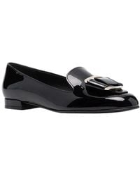 Ferragamo - Gancini Bow Leather Loafer - Lyst