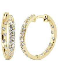 Sabrina Designs - 14K 0.41 Ct. Tw. Diamond Hoop Earrings - Lyst