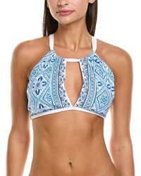 La Blanca - Breeze High-Neck Halter Bikini Top - Lyst