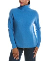 Forte - Textured Slouchy Funnel Neck 100% Cashmere Sweater - Lyst