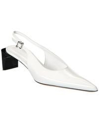 Sportmax - Attila Leather Slingback Pump - Lyst