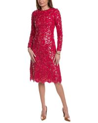 Michael Kors - Sequin Lace Silk-lined Midi Dress - Lyst