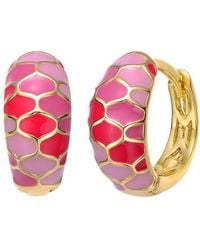Rachel Glauber - 14k Plated Hoops - Lyst