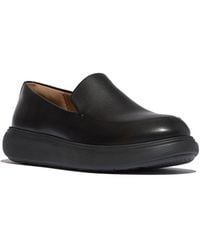 Fitflop - Iq-Comff Leather Loafer - Lyst