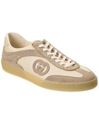 Gucci - G75 Suede & Mesh Sneaker - Lyst