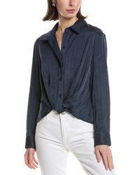 Hudson Jeans - Knotted Button-Down Shirt - Lyst