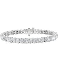 Lab Grown Diamonds - 14K 10.00 Ct. Tw. Lab-Grown Diamond Tennis Bracelet - Lyst