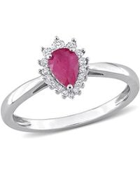 Rina Limor - 14k 0.62 Ct. Tw. Diamond & Ruby Ring - Lyst