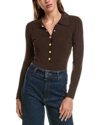 L'Agence - Elisabetta Knit Bodysuit - Lyst