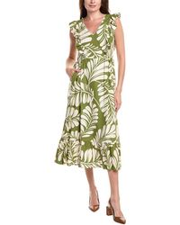 Anne Klein - Patio Linen-Blend Maxi Dress - Lyst