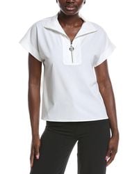 Joseph Ribkoff - Quarter Zip Blouse - Lyst