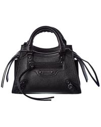 Balenciaga Neo Classic Mini Leather Shoulder Bag - Black