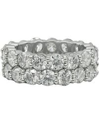 Diana M. Jewels - Fine Jewelry White Gold 11.71 Ct. Tw. Diamond Eternity Ring - Lyst