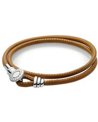 Feather Charm Necklace in Metallic 