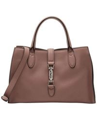Gucci - Pink Soft Pebbled Leather Jackie Small Tote (authentic Pre-loved) - Lyst