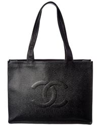 chanel linen tote bag