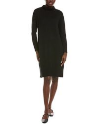 Eileen Fisher - Turtleneck Wool Sweaterdress - Lyst
