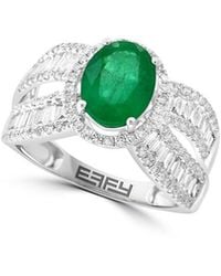 Effy Fine Jewelry - 14K 2.42 Ct. Tw. Diamond & Emerald Ring - Lyst