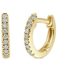 Sabrina Designs - 14k 0.05 Ct. Tw. Diamond Huggie Earrings - Lyst