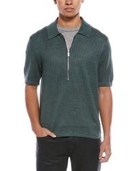 Helmut Lang - Zip Linen Polo Shirt - Lyst