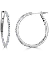 Sabrina Designs - 14k 0.25 Ct. Tw. Diamond Hoops - Lyst