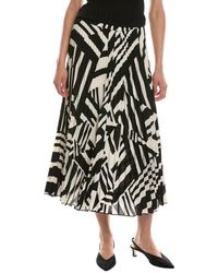 Anne Klein - Pull-on Pleated A-line Skirt - Lyst
