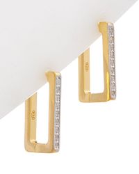 Meshmerise - 18K Over 0.15-0.18 Ct. Tw. Diamond Earrings - Lyst