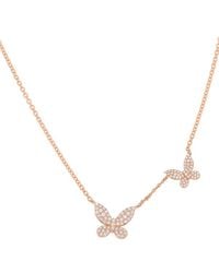 Diana M. Jewels - 14k Rose Gold 0.33 Ct. Tw. Diamond Necklace - Lyst