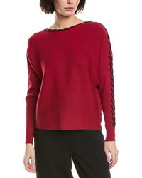 Tahari - Horizontal Rib Sweater - Lyst
