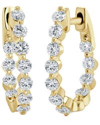 Sabrina Designs - 14K 0.86 Ct. Tw. Diamond Oval Hoops - Lyst